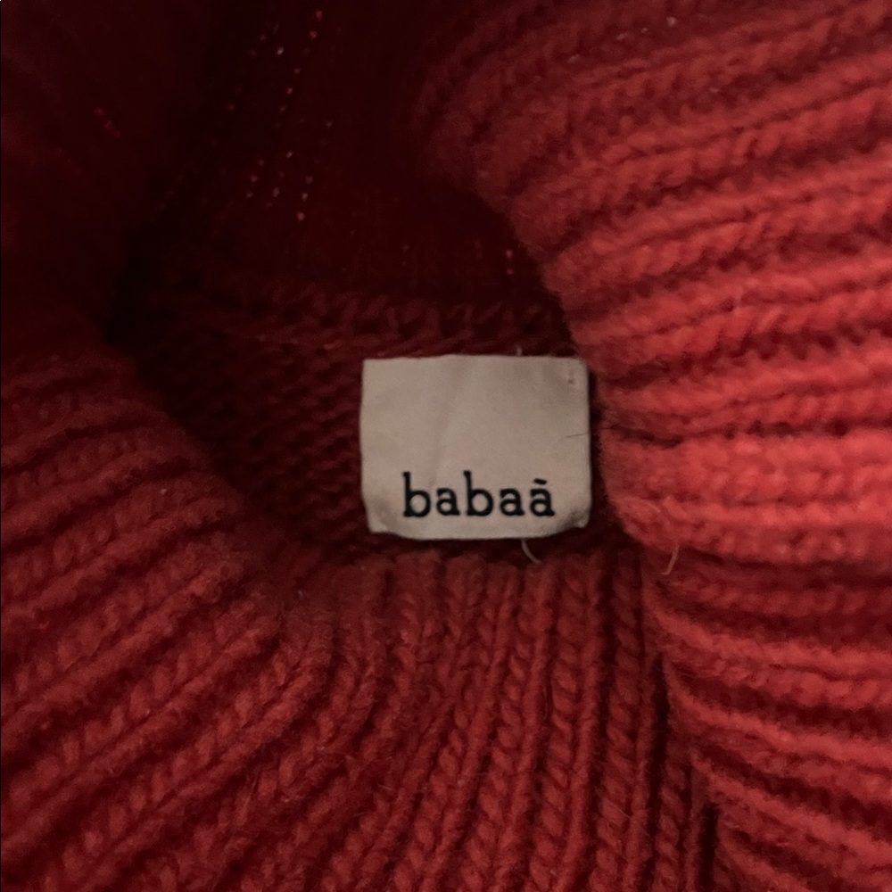 Babaa Red Turtleneck Knit Sweater - Picture 2 of 6